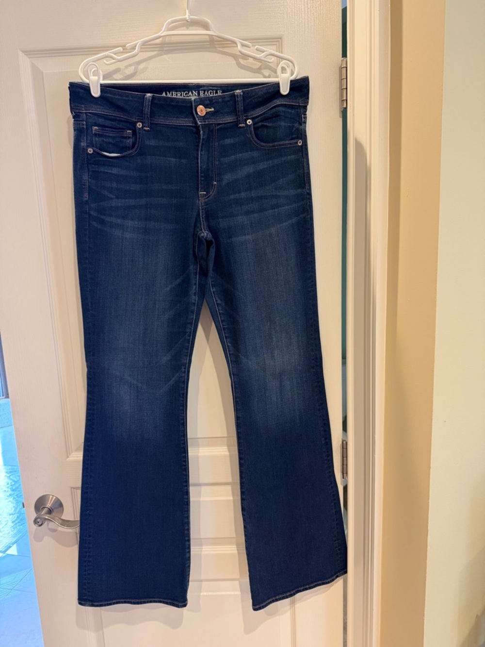 American Eagle Outfitters Women’s Dark Indigo Flare Jeans